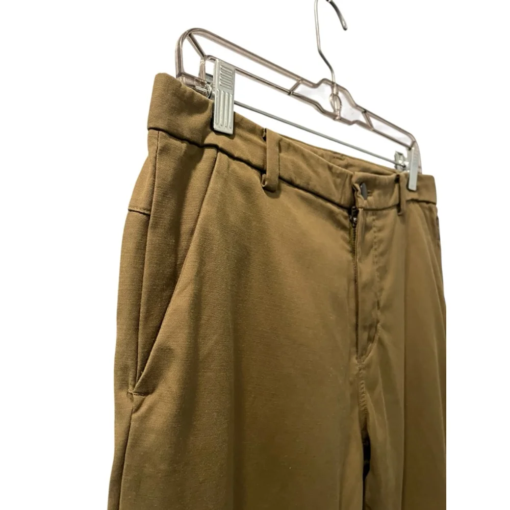 Lululemon ABC 5 Pocket Army Green Size 32 Men's Casual Pants Cotton Blend Zip